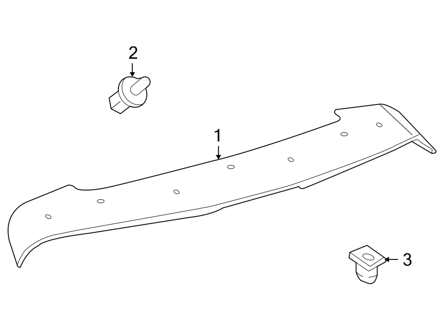 Diagram LIFT GATE. SPOILER. for your 2007 Toyota Tacoma 4.0L V6 A/T RWD Base Extended Cab Pickup Fleetside 