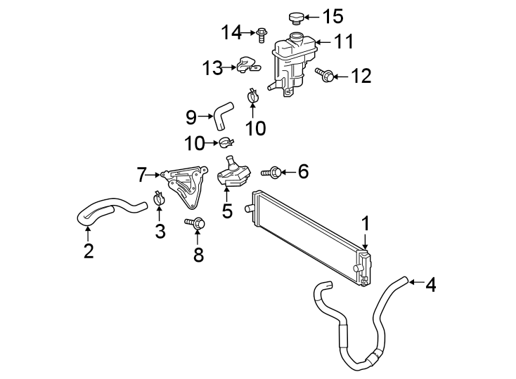 Diagram Inverter cooling components. for your 2008 Toyota RAV4   