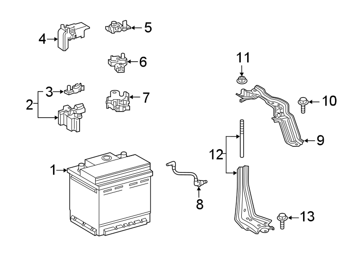 Diagram Battery. for your 2008 Toyota Camry   