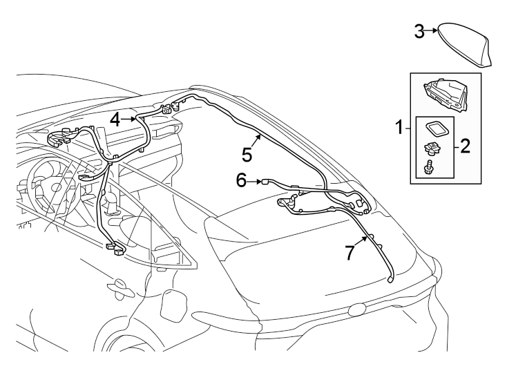 Diagram Antenna. for your 2008 Toyota Camry  Hybrid Sedan 