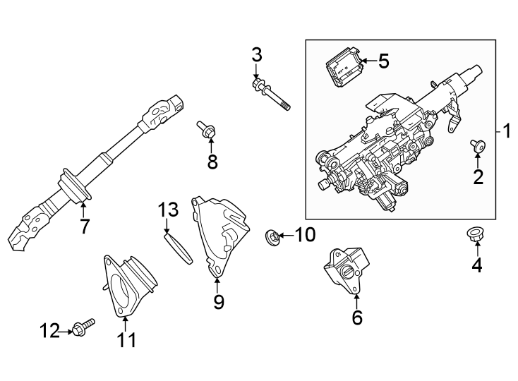 Diagram Steering column assembly. for your 1989 Toyota 4Runner   