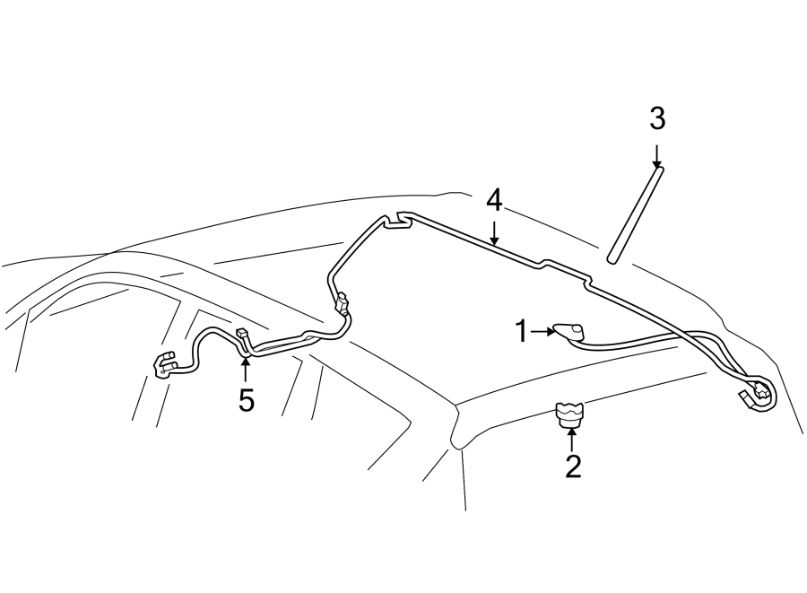 Diagram ANTENNA. for your 2000 Toyota Avalon  XL Sedan 