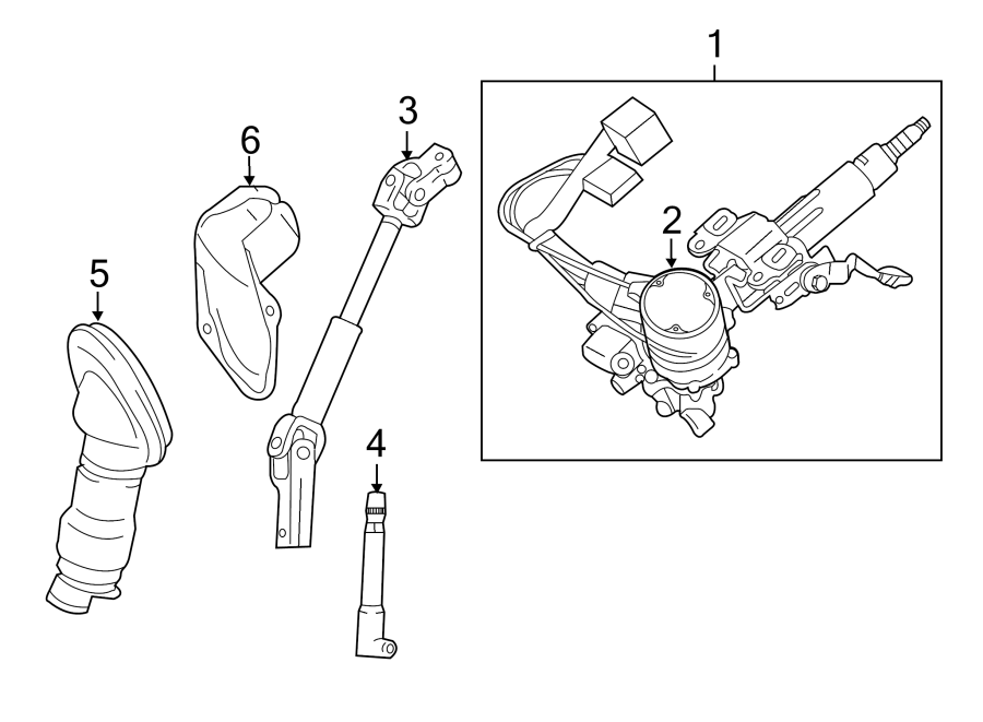 Diagram STEERING COLUMN ASSEMBLY. for your 2007 Toyota 4Runner   