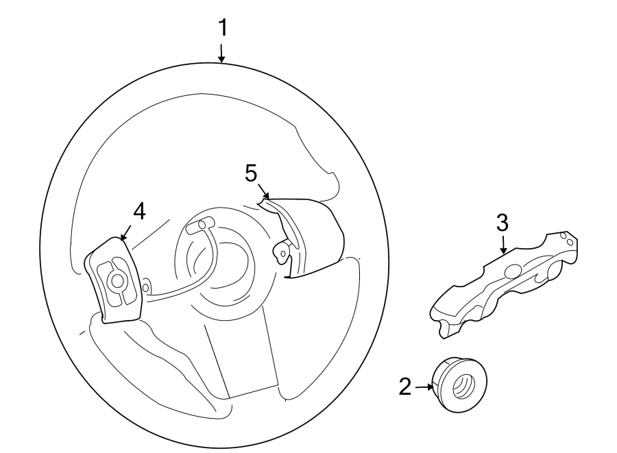 Diagram STEERING WHEEL & TRIM. for your 2021 Toyota 4Runner   