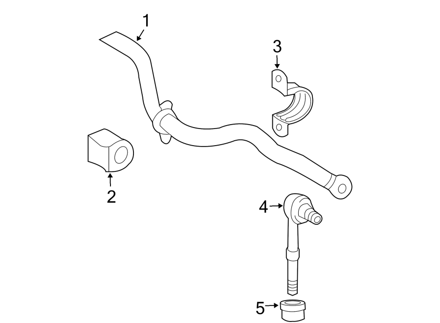 Diagram REAR SUSPENSION. STABILIZER BAR & COMPONENTS. for your 2010 Toyota Highlander 3.5L V6 A/T AWD Sport Sport Utility 