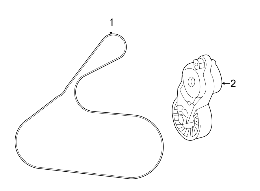 Diagram BELTS & PULLEYS. for your Toyota Avalon  