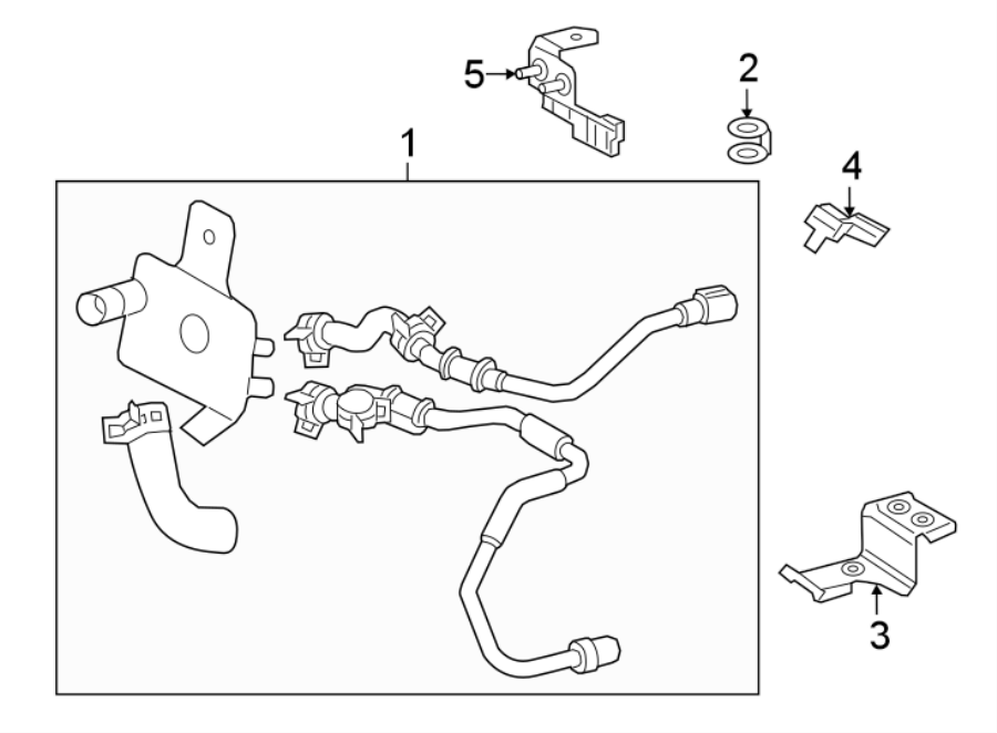 Diagram TRANS OIL COOLER. for your 2022 Toyota Sequoia   