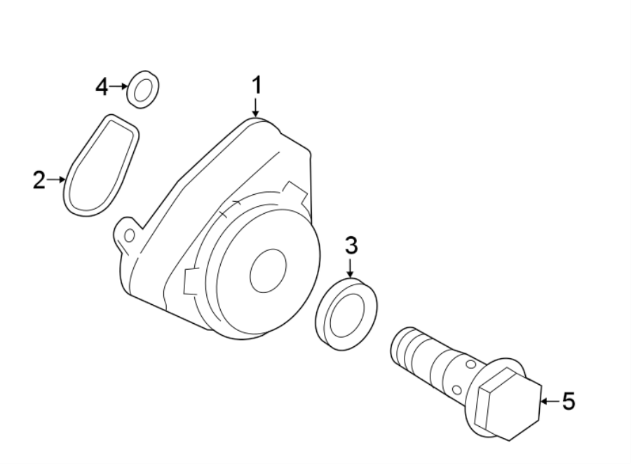 Diagram Engine oil cooler. for your 2003 Toyota Tacoma 2.4L M/T 4WD Base Extended Cab Pickup Stepside 