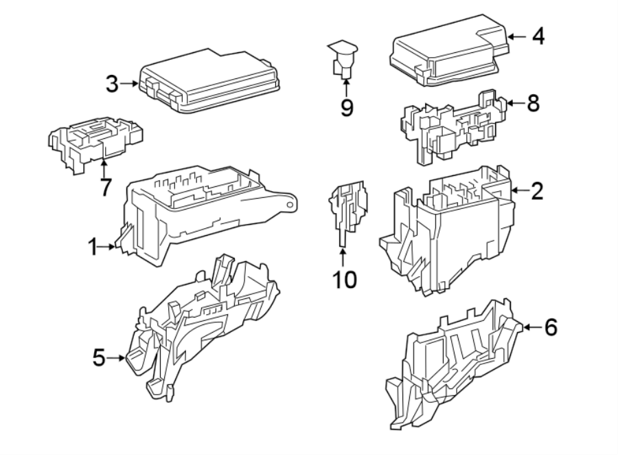 Diagram FUSE & RELAY. for your 2010 Toyota Camry   