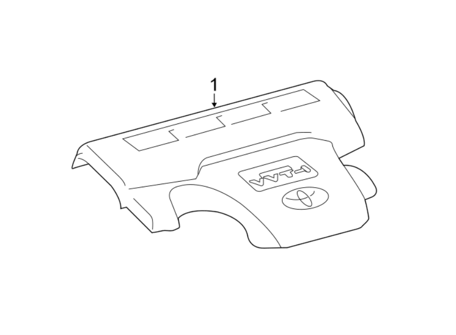 Diagram ENGINE / TRANSAXLE. ENGINE APPEARANCE COVER. for your 2016 Toyota RAV4 2.5L A/T AWD Limited Sport Utility 