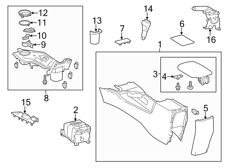 Diagram CONSOLE. for your 2002 Toyota Avalon   