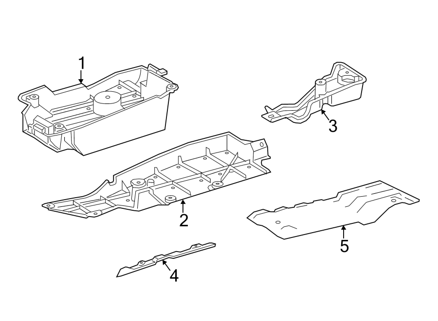 Diagram PILLARS. ROCKER & FLOOR. EXTERIOR TRIM. for your 2021 Toyota Camry   