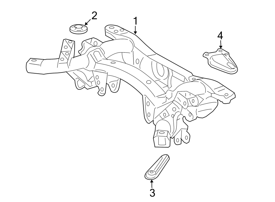 Diagram REAR SUSPENSION. SUSPENSION MOUNTING. for your 2004 Toyota Highlander   