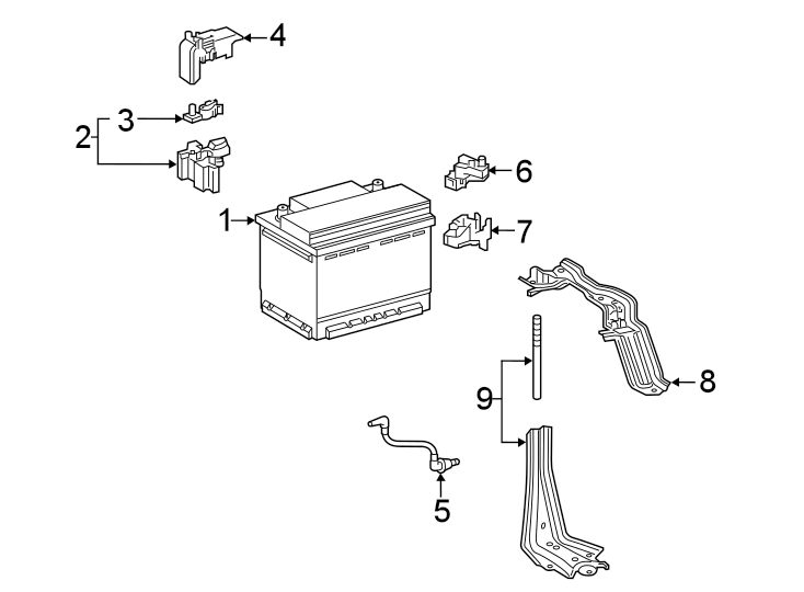 Diagram Battery. for your 2008 Toyota Camry  XLE SEDAN 