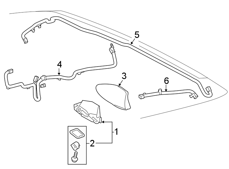 Diagram ANTENNA. for your 2010 Toyota Camry  Base Sedan 