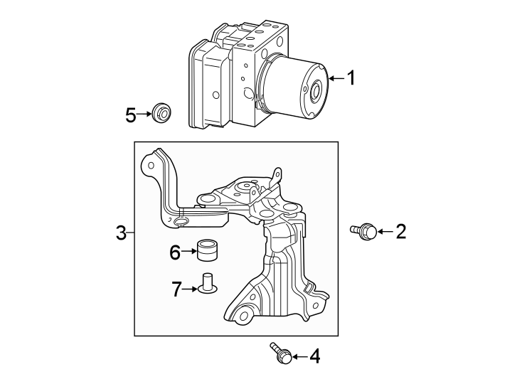 Diagram Abs components. for your Toyota