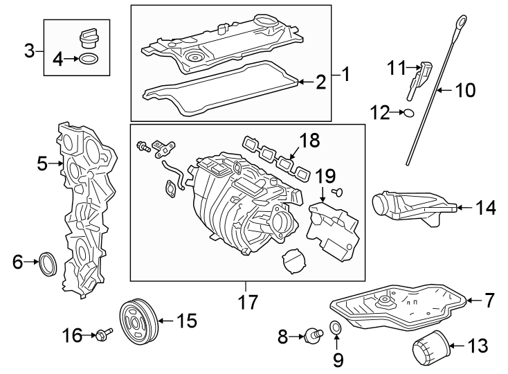 Diagram Engine / transaxle. Engine parts. for your 2006 Toyota Tacoma 2.7L M/T RWD Base Extended Cab Pickup Fleetside 