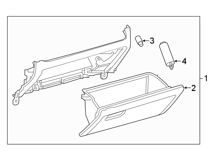 Diagram INSTRUMENT PANEL. GLOVE BOX. for your 2013 Toyota Corolla   