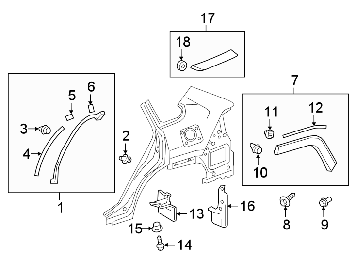 Toyota RAV4 Moulding sub - assembly, q. Wheel opening - 756050R090 ...