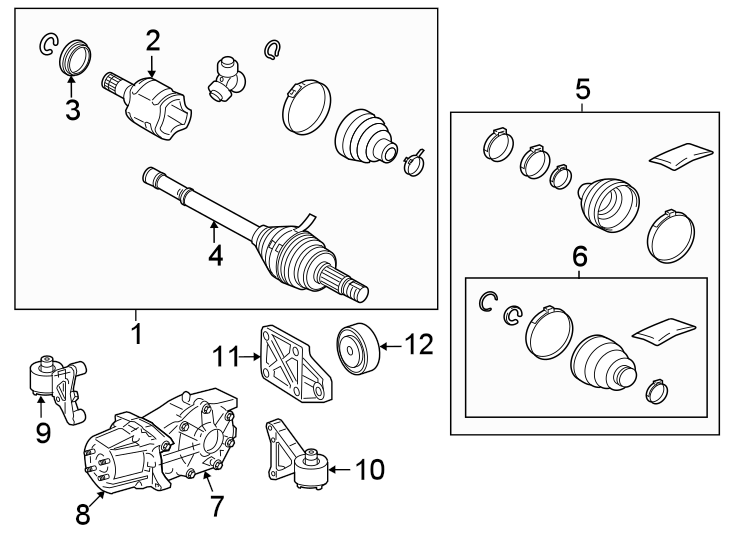 Diagram REAR SUSPENSION. AXLE & DIFFERENTIAL. for your 2006 Toyota Tacoma 4.0L V6 A/T RWD Base Extended Cab Pickup Fleetside 