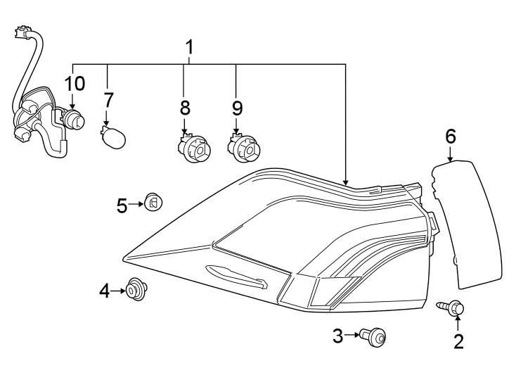 Diagram REAR LAMPS. TAIL LAMPS. for your 2001 Toyota 4Runner   