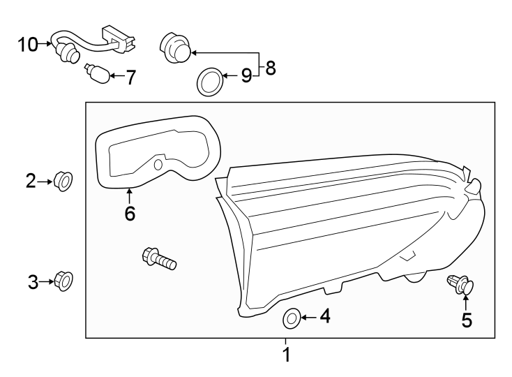 Diagram REAR LAMPS. BACKUP LAMPS. for your 1990 Toyota Corolla   