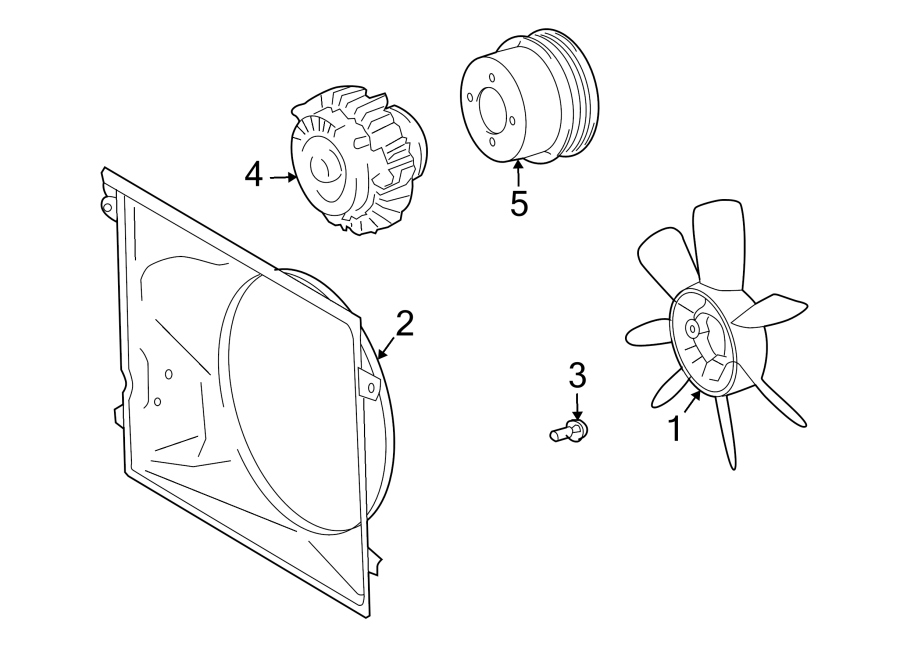 Diagram COOLING FAN. for your 1994 Toyota Corolla  Base Sedan 