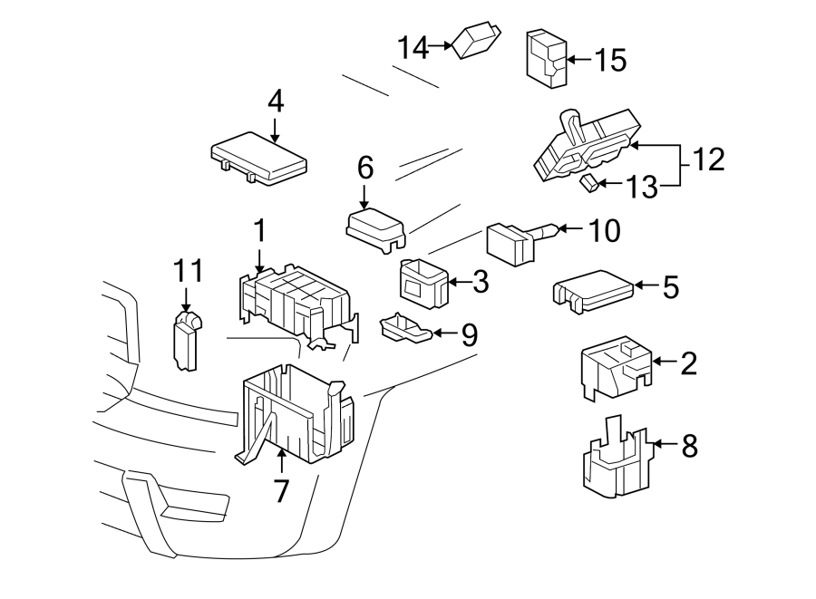 Diagram ELECTRICAL COMPONENTS. for your 2007 Toyota Avalon   