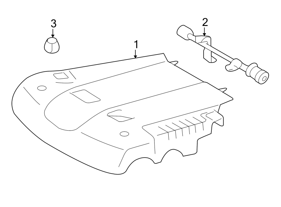 Diagram ENGINE APPEARANCE COVER. for your Toyota Land Cruiser  