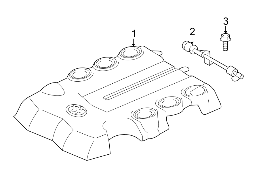 Diagram ENGINE APPEARANCE COVER. for your Toyota FJ Cruiser  