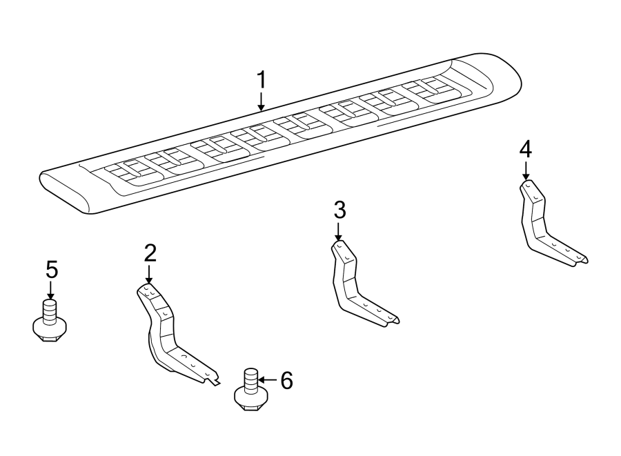 Diagram PILLARS. ROCKER & FLOOR. RUNNING BOARD. for your 1999 Toyota Land Cruiser   