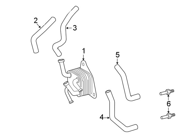 Diagram TRANS OIL COOLER. for your 2007 Toyota Tacoma   