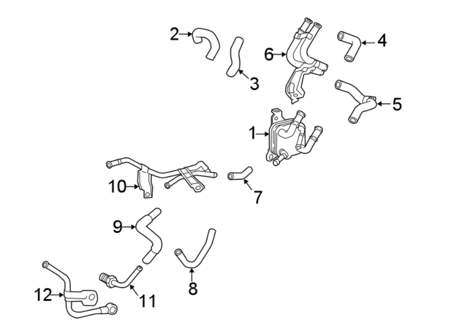 Diagram TRANS OIL COOLER. for your 2022 Toyota Prius  Limited Hatchback 