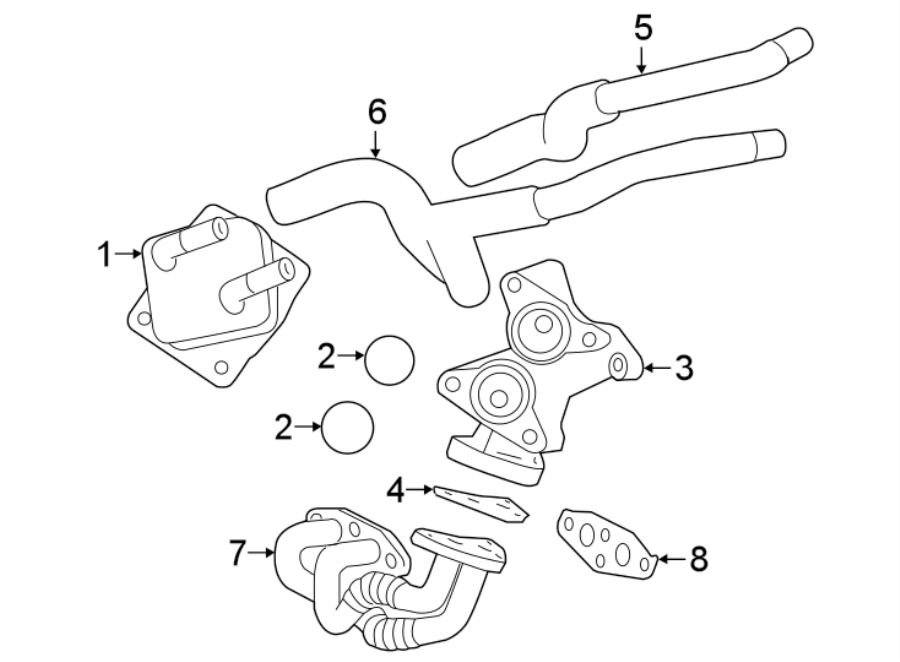 Diagram OIL COOLER. for your 2015 Toyota Tundra  SR5 Extended Cab Pickup Fleetside 