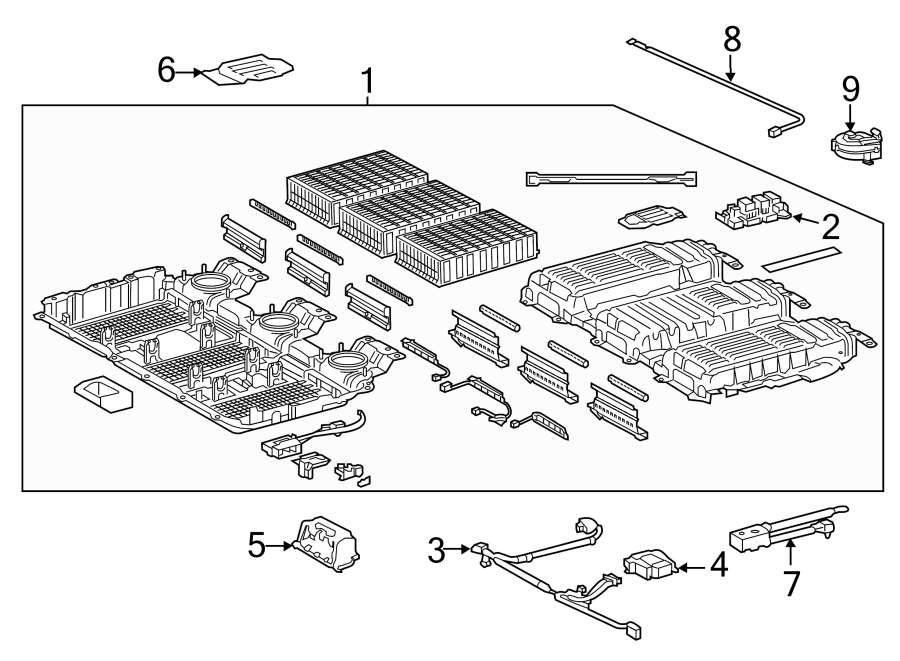 Diagram Battery. for your 2019 Toyota Mirai   