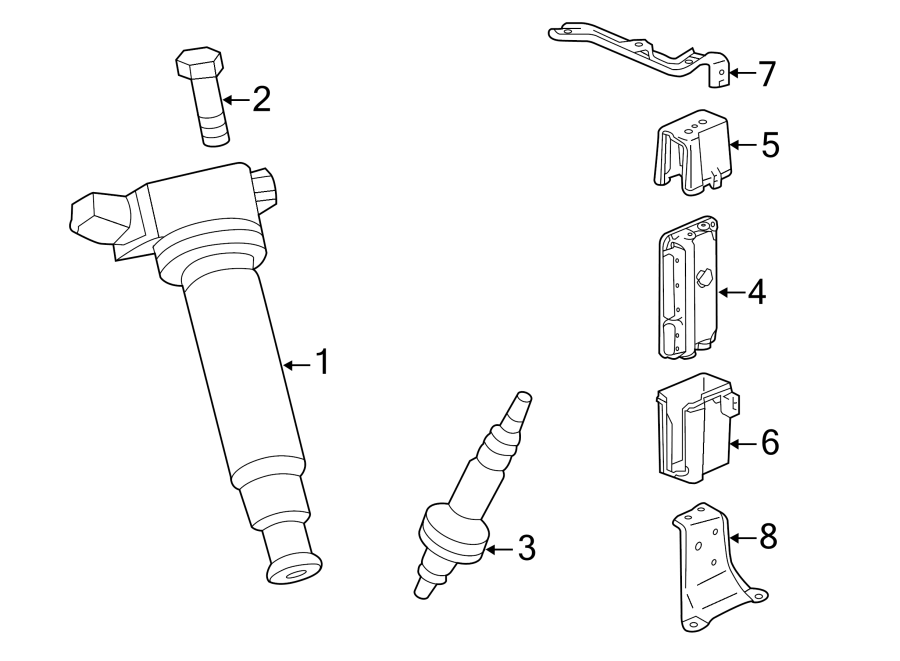 Diagram IGNITION SYSTEM. for your 2019 Toyota Highlander  Hybrid Limited Platinum Sport Utility 