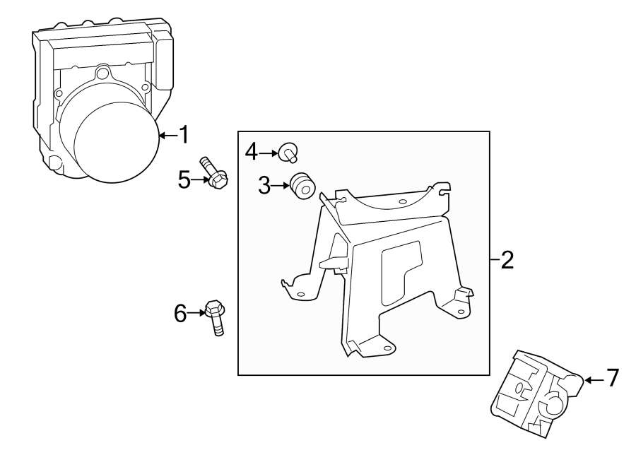 Diagram ELECTRICAL. ABS COMPONENTS. for your Toyota Prius Plug-In  