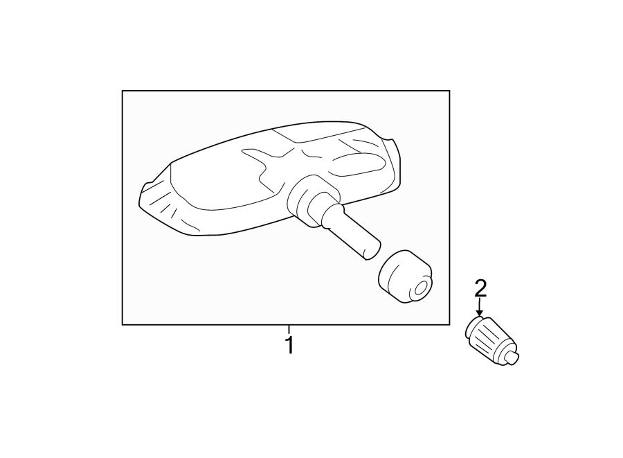 Diagram TIRE PRESSURE MONITOR COMPONENTS. for your 2020 Toyota Avalon  XSE Sedan 