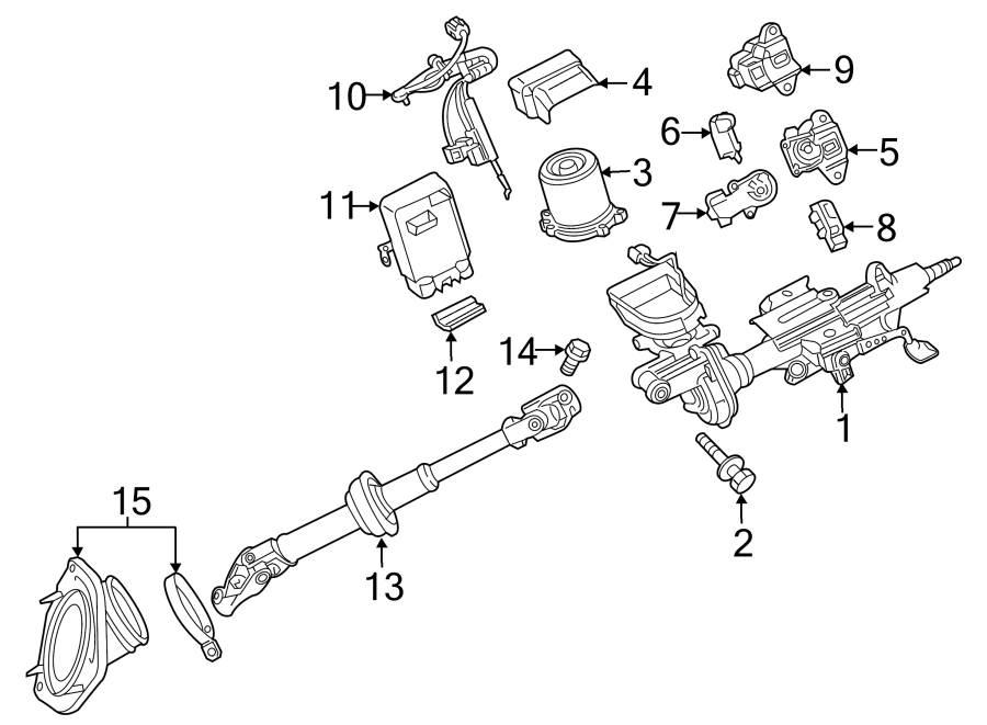 Diagram STEERING COLUMN ASSEMBLY. for your 2005 Toyota Avalon   