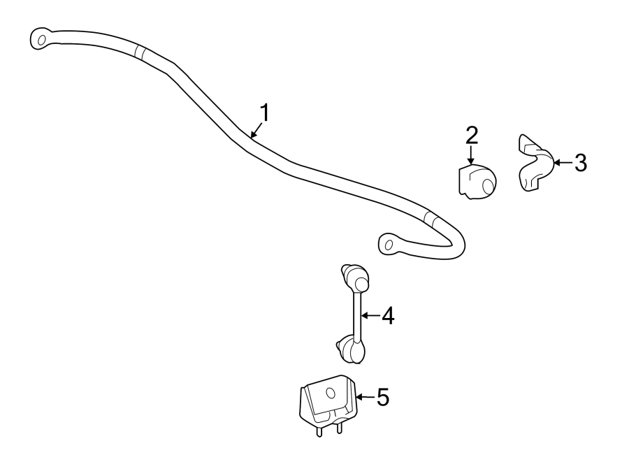 Diagram REAR SUSPENSION. STABILIZER BAR & COMPONENTS. for your Toyota Highlander  