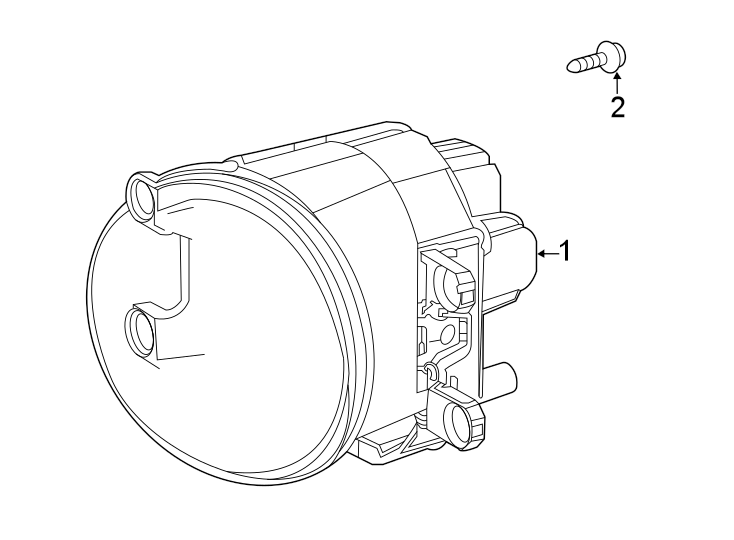 Full size assembly image of Front lamps. Fog lamps. (1/1)