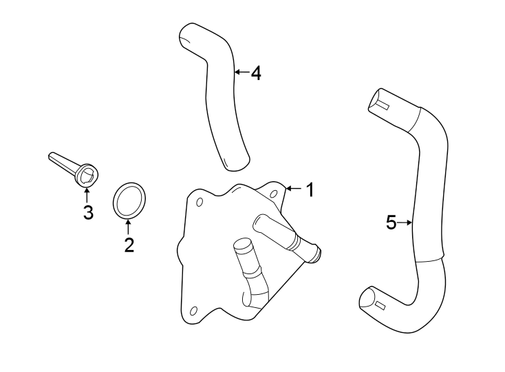 Diagram Oil cooler. for your 2010 Toyota Matrix   