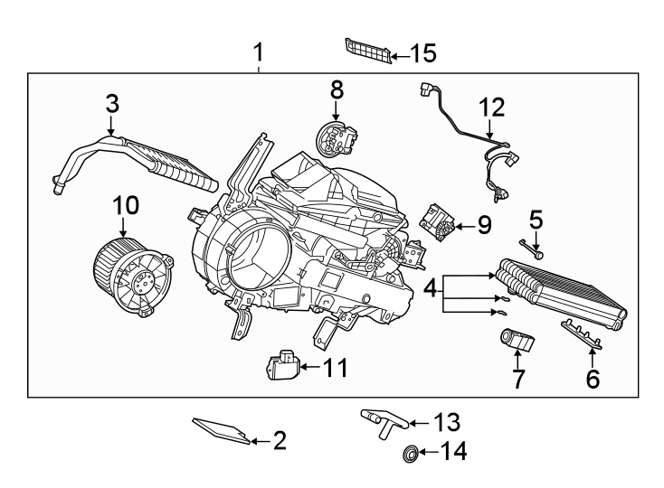 Diagram Air conditioner & heater. Rear heater. for your 2008 Toyota Camry   