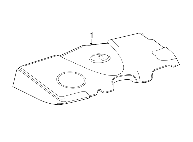 Diagram Engine / transaxle. Engine appearance cover. for your 2022 Toyota Corolla  SE Apex Sedan 