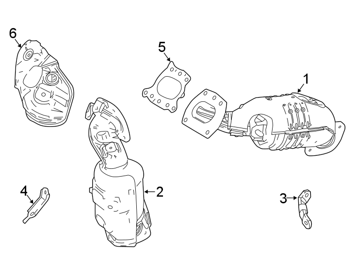 Diagram Exhaust system. Manifold. for your 2002 Toyota 4Runner   