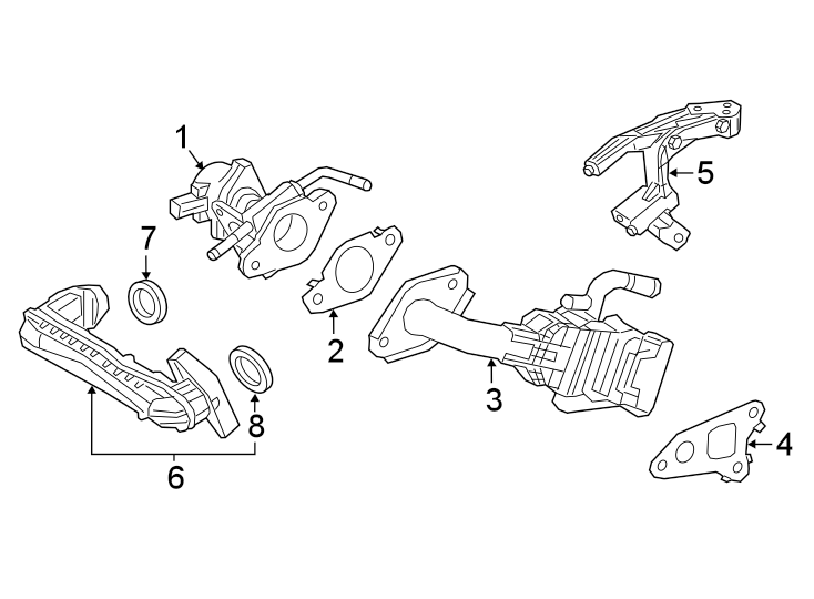 Diagram Emission system. Egr system. for your 2006 Toyota Tacoma 2.7L A/T RWD Base Crew Cab Pickup Fleetside 