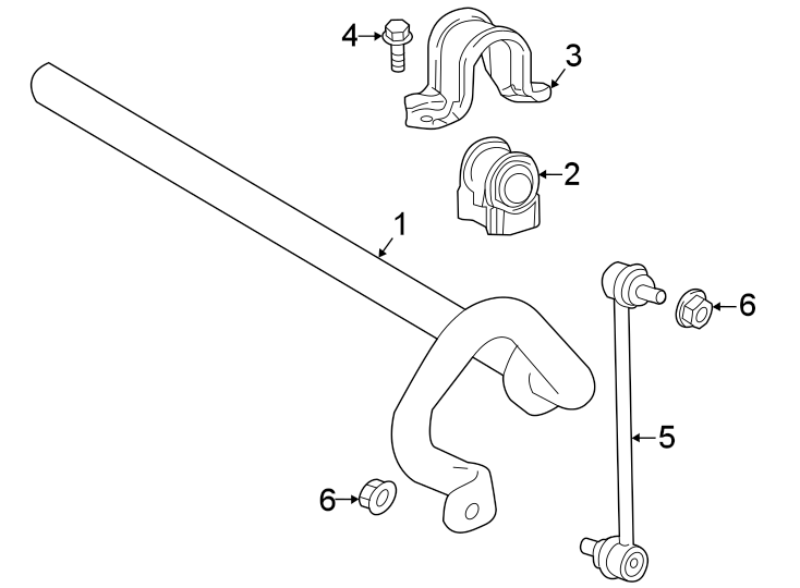 Diagram Front suspension. Stabilizer bar & components. for your 2004 Toyota Matrix  XR Wagon 