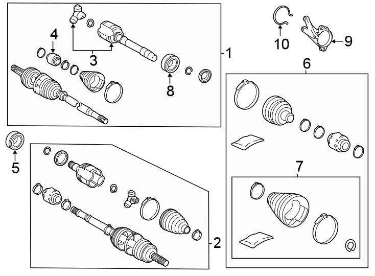 Diagram Front suspension. Drive axles. for your 1986 Toyota Corolla   