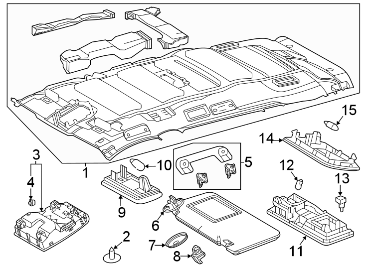 Diagram Interior trim. for your 2016 Toyota 4Runner   