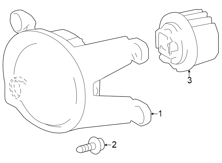 Diagram Front lamps. Fog lamps. for your 2022 Toyota Corolla Cross   